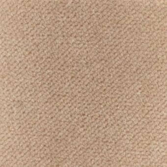 Beige woven fabric texture with a diagonal rib pattern and matte finish, featuring sporadic light flecks and a dense, durable construction.